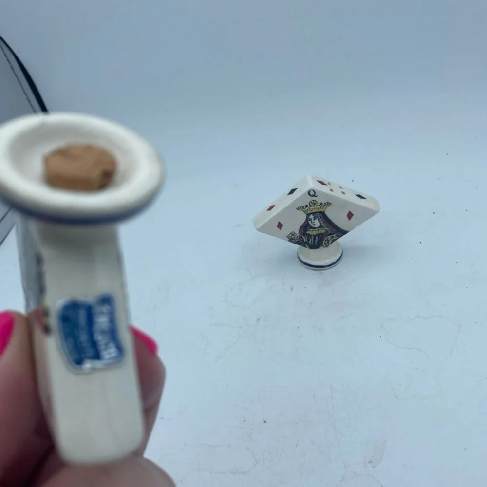 VTG MCM Enesco Imports Japan King & Queen Of Diamonds Salt & Pepper Shakers